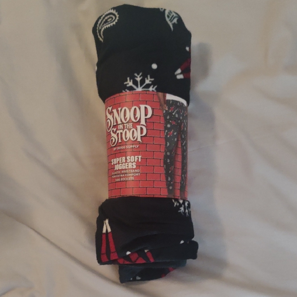 Men's Snoop On The Stoop Black Joggers